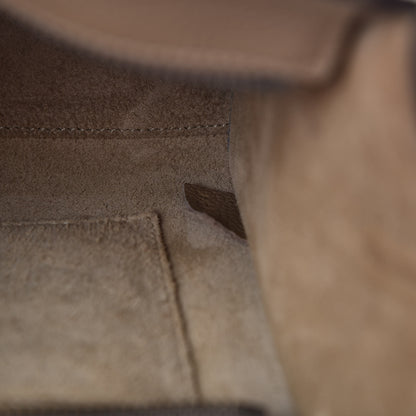 Celine Drummed Calfskin Nano Luggage Dune 8 of 10
