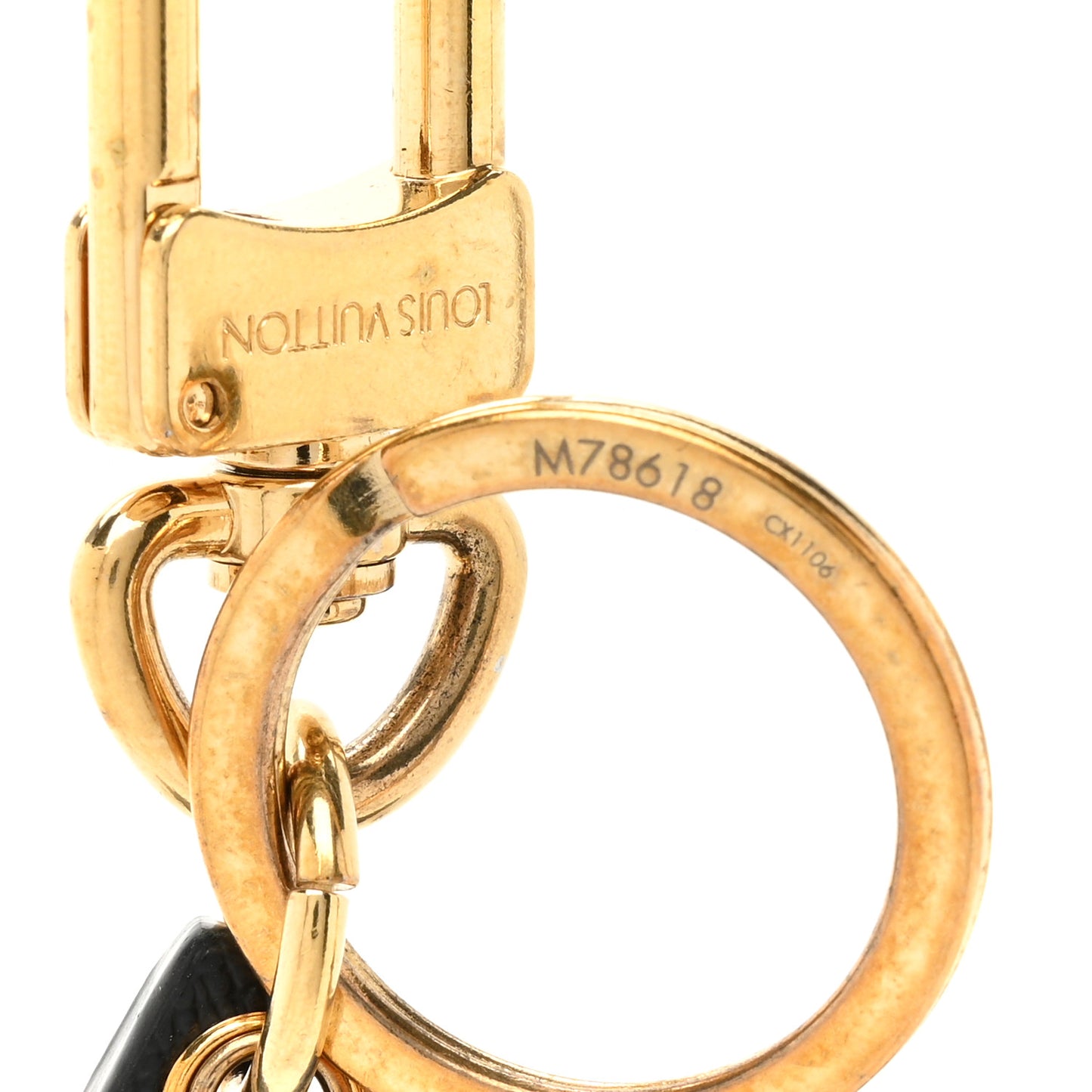 Petite Malle Bag Charm Key Holder Brown