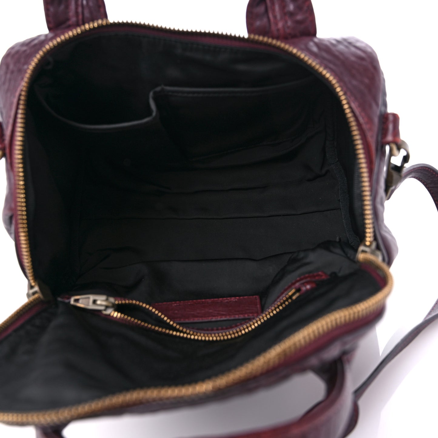 Pebbled Lambskin Mini Rockie Matte Oxblood