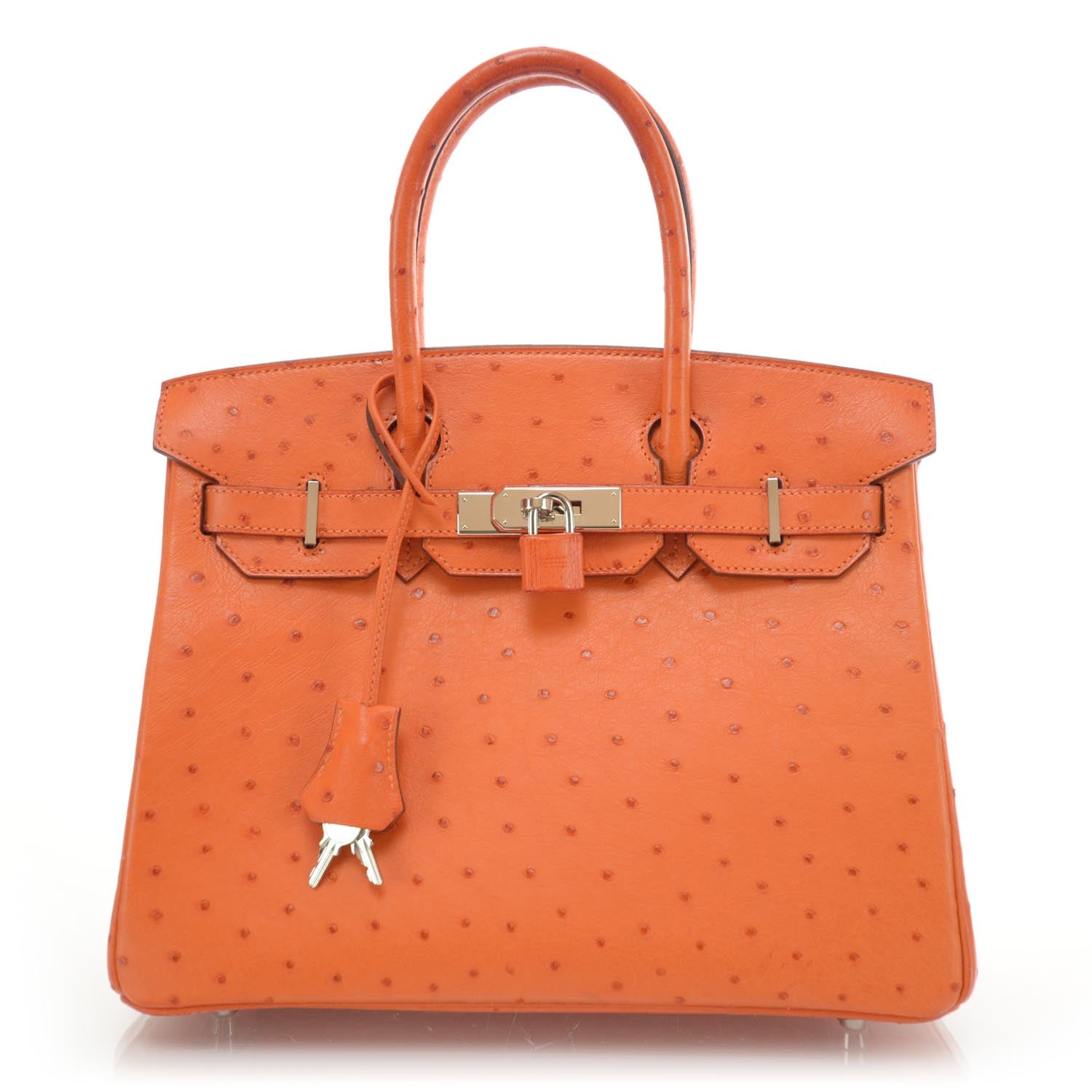Hermes Ostrich Birkin 30 Tangerine Orange 1 of 9