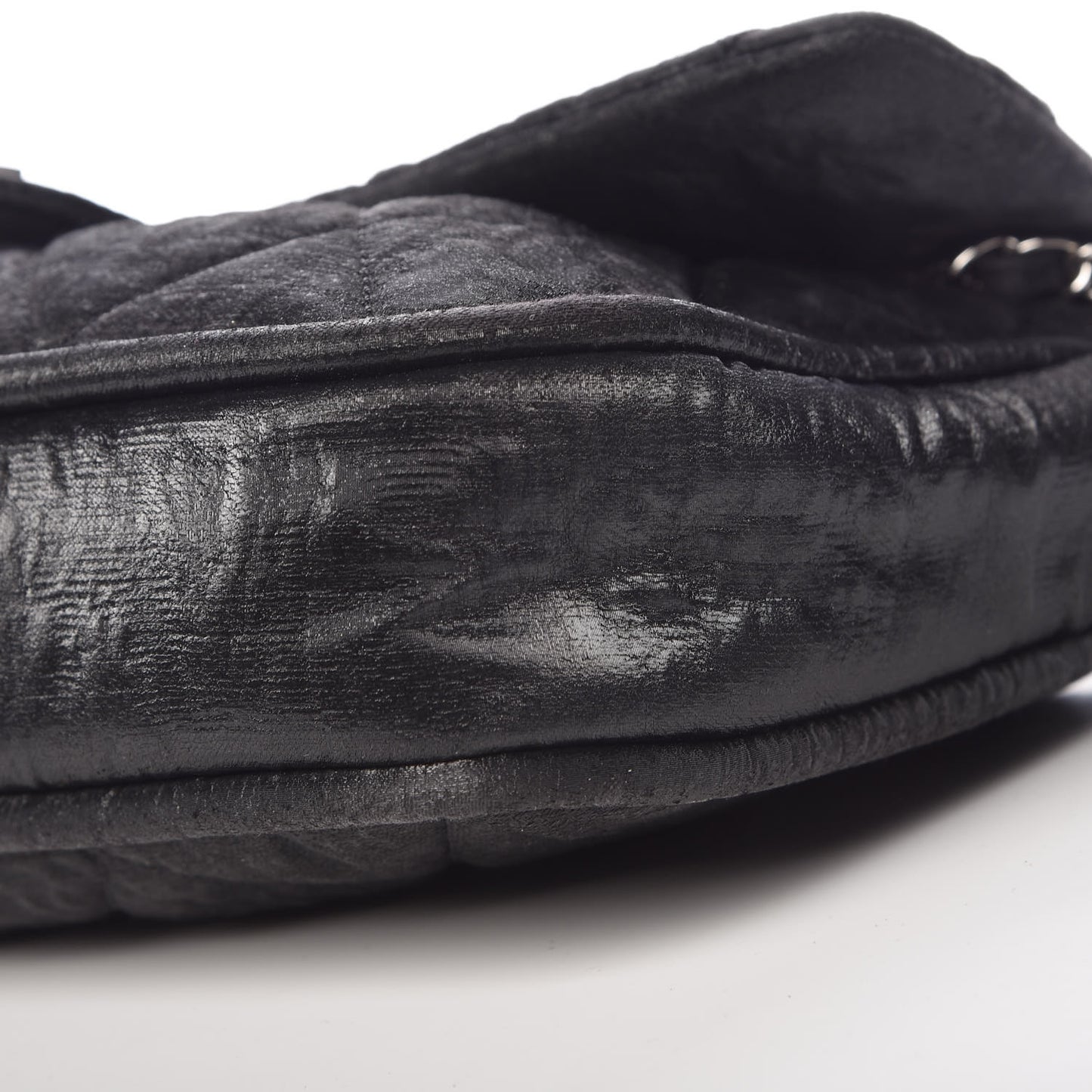 Coated Canvas Quilted Le Marais Flap Black