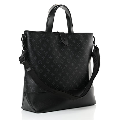 Louis Vuitton Monogram Eclipse Saumur Tote Black 2 of 10
