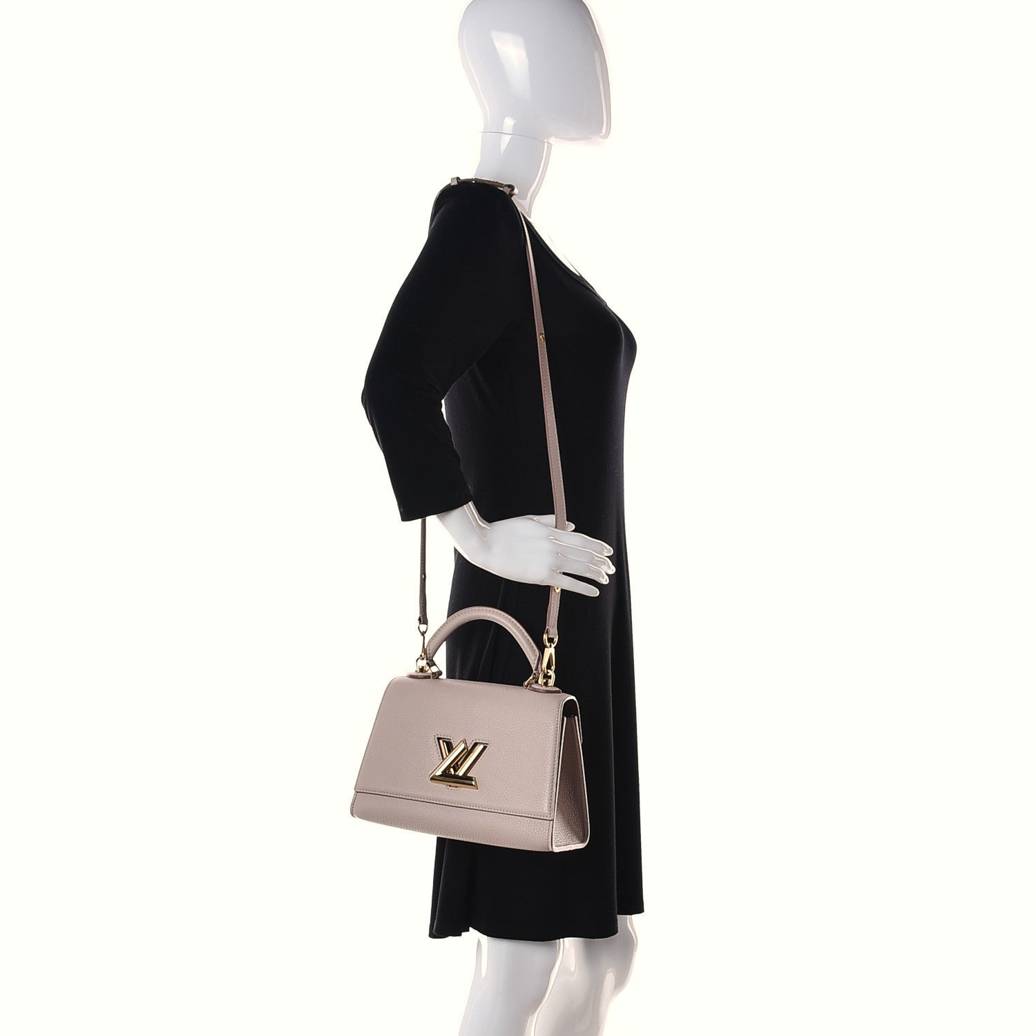 Louis Vuitton Taurillon Twist One Handle PM Greige 2 of 9