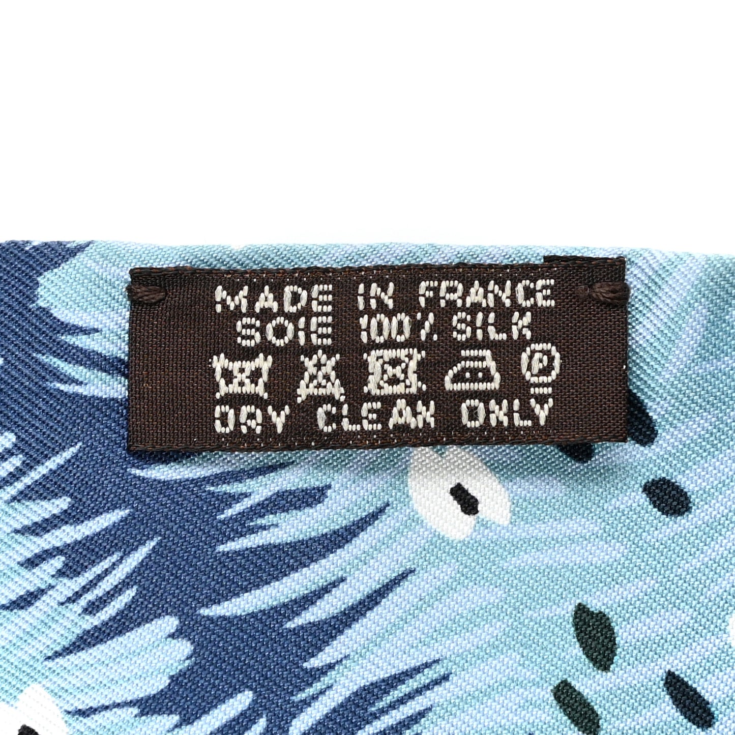 Silk Dans un Jardin Anglais Twilly Ciel Marine Brun