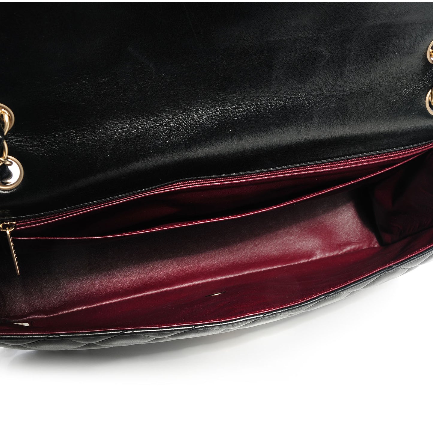 Lambskin Maxi Single Flap Black