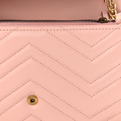 Gucci Calfskin Matelasse GG Marmont Chain Wallet Perfect Pink 11 of 11