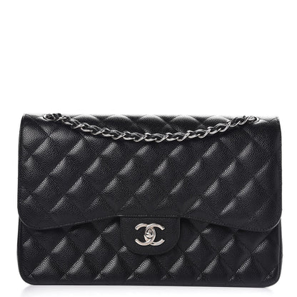 Chanel Caviar Quilted Jumbo Double Flap Black 1 of 9