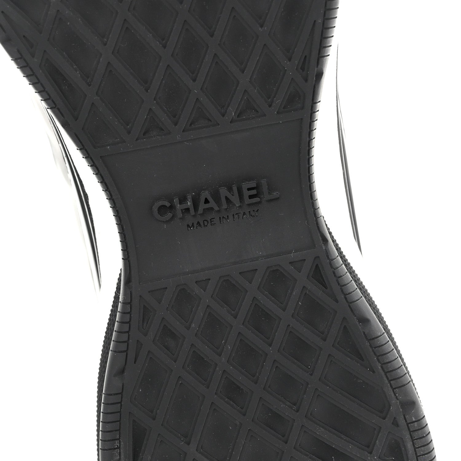 Chanel Mixed Fibers Suede Calfskin CC Sneakers 41.5 White Black 8 of 11
