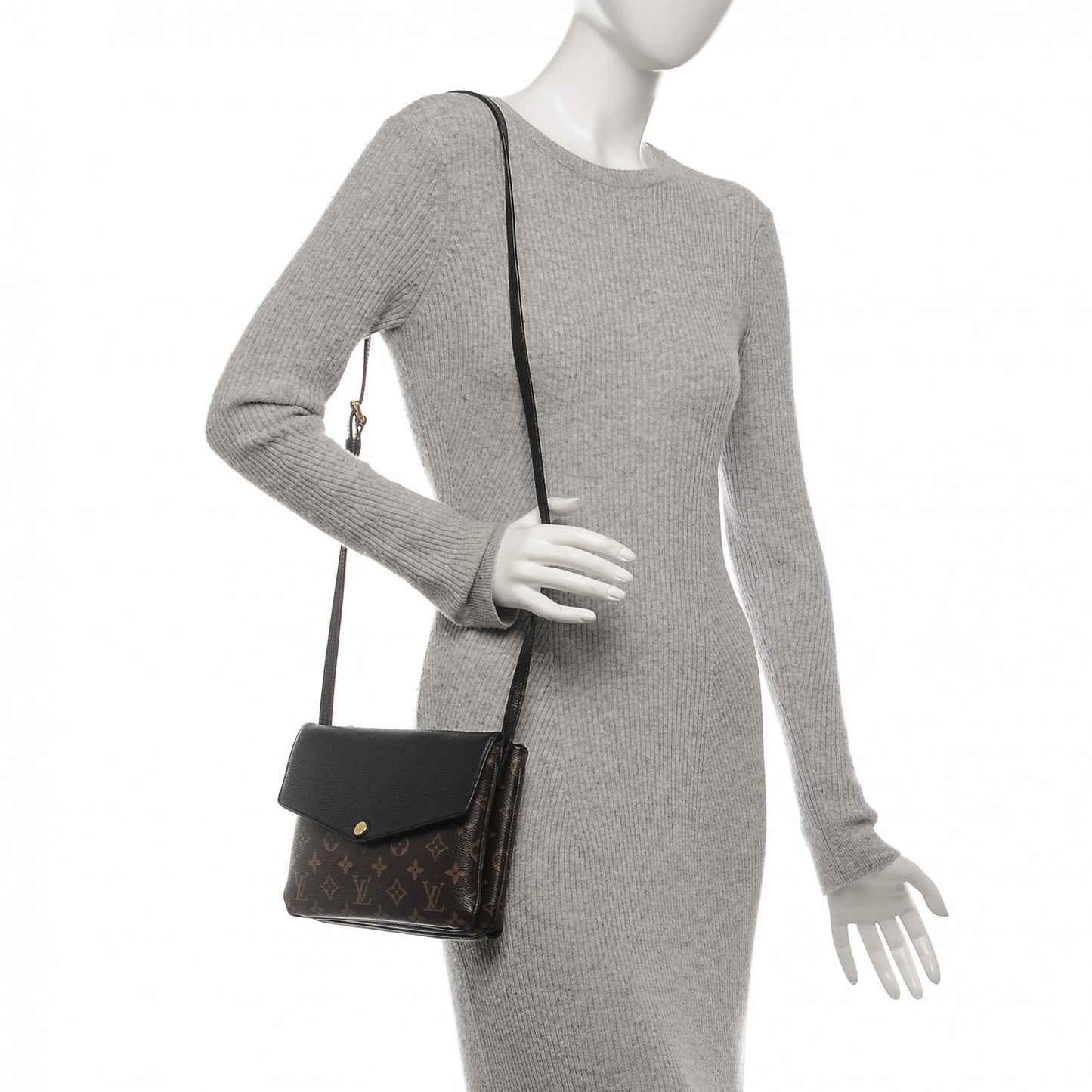 Monogram Twice Pochette Black
