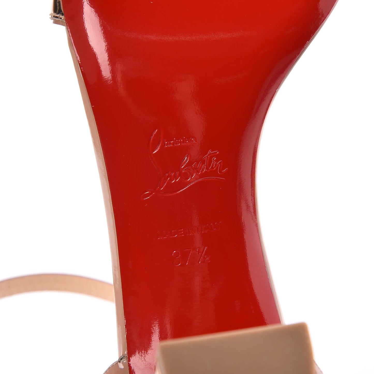 Patent Specchio Valparaisa 70 Sandals 37.5 Nude