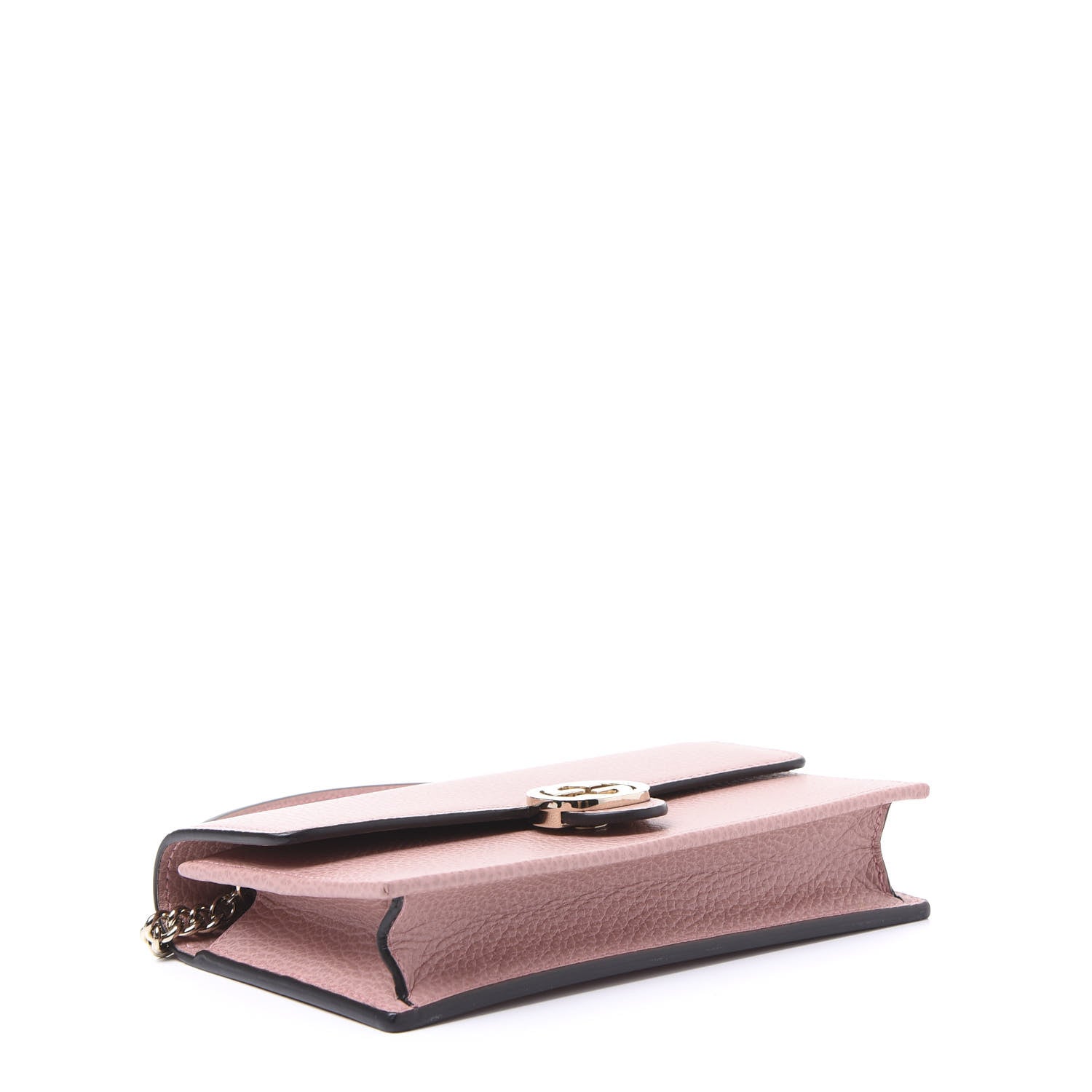 Gucci Dollar Calfskin Interlocking G Chain Wallet Soft Pink 3 of 9