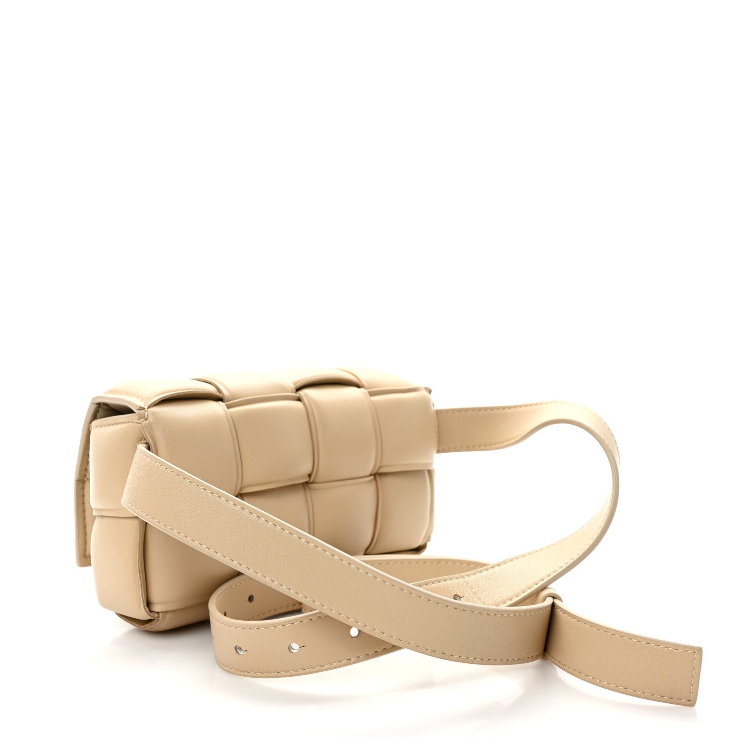 Bottega Veneta Nappa Maxi Intrecciato Padded The Belt Cassette Bag Porridge 3 of 8