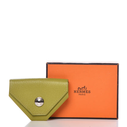 Hermes Chevre Mysore 24 Change Purse Vert Anis 12 of 12