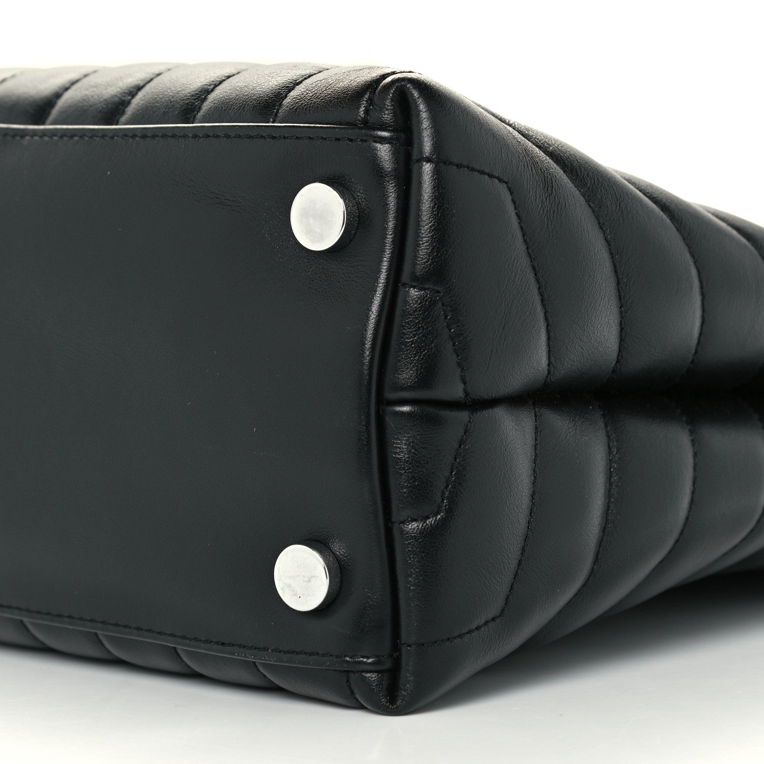 Saint Laurent Calfskin Y Quilted Monogram Large Loulou Shopper Black 12 of 12