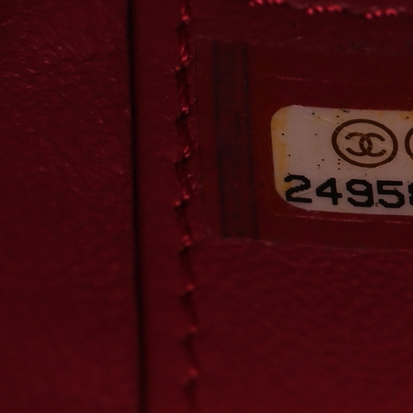 Caviar Quilted Small CC Filigree Flap Burgundy