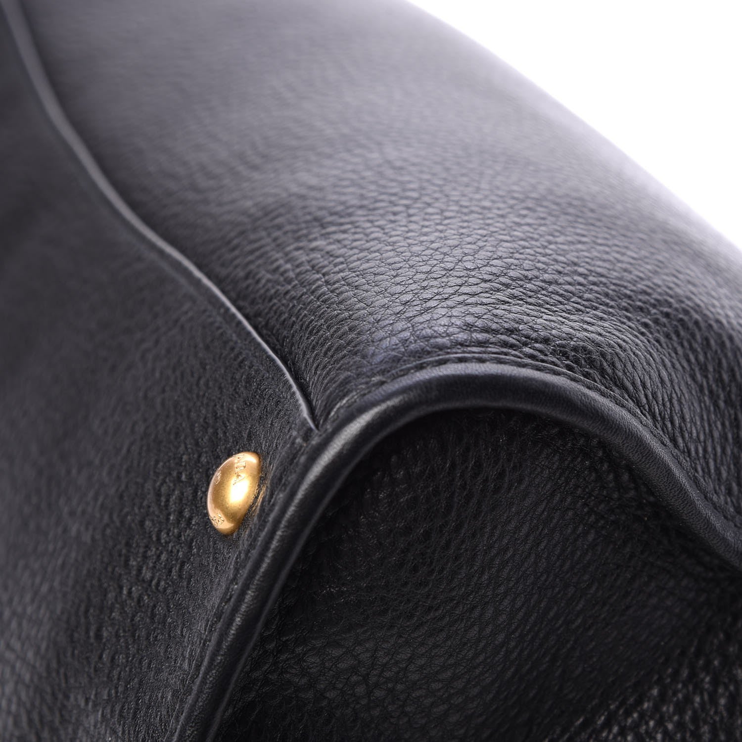 Prada Vitello Daino Shopping Satchel Black 13 of 13
