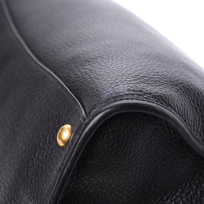 Prada Vitello Daino Shopping Satchel Black 13 of 13