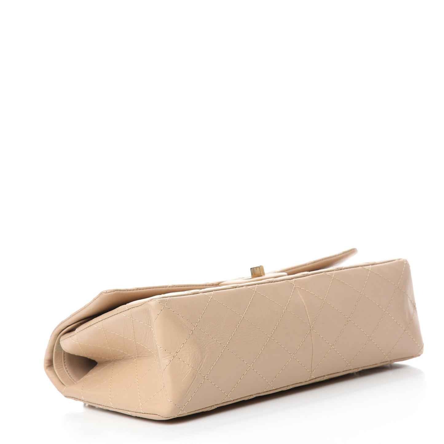 Aged Calfskin Quilted 2.55 Reissue 226 Flap Light Beige