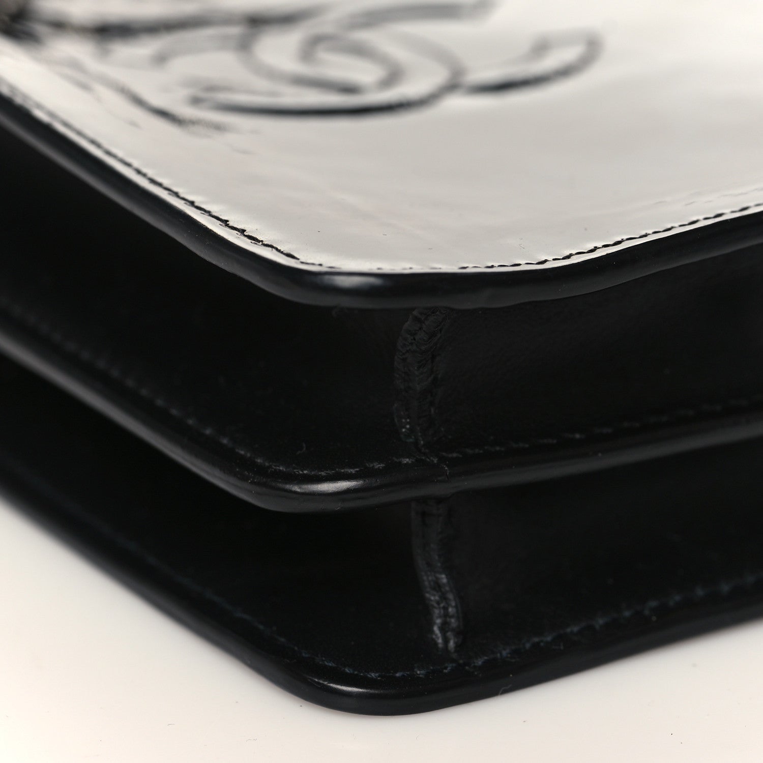 Chanel Patent CC Phone Holder Crossbody Black 8 of 9