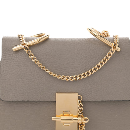 Chloe Grained Lambskin Mini Drew Shoulder Bag Motty Grey 8 of 12