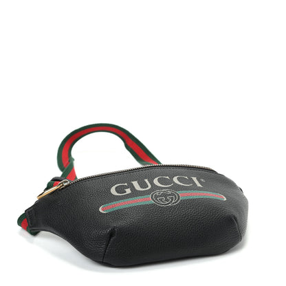 Gucci Grained Calfskin Small Logo Belt Bag Black 4 of 9