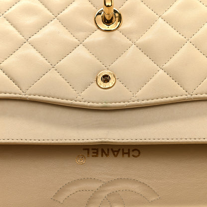 Chanel Lambskin Quilted Small Double Flap Beige 19 of 22