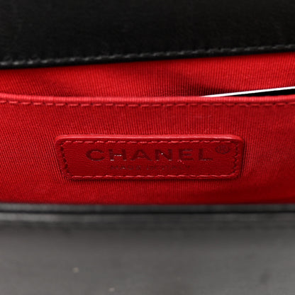 Chanel Lambskin Tweed Logo Embroidered Small Boy Flap White Red Black 5 of 10