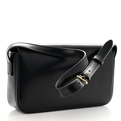 Celine Shiny Calfskin Triomphe Shoulder Bag Black 3 of 10