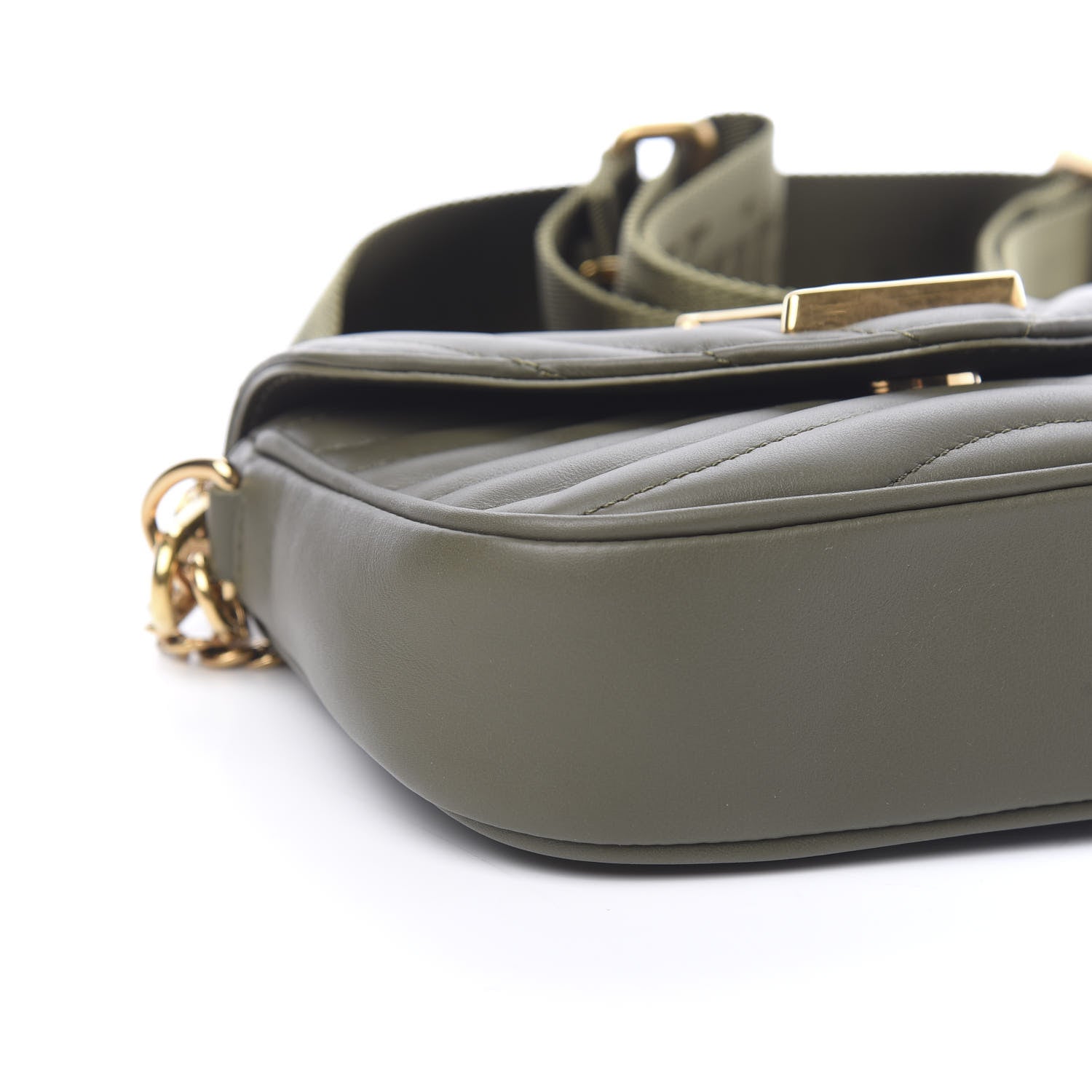 Louis Vuitton Calfskin New Wave Multi Pochette Kaki 6 of 8