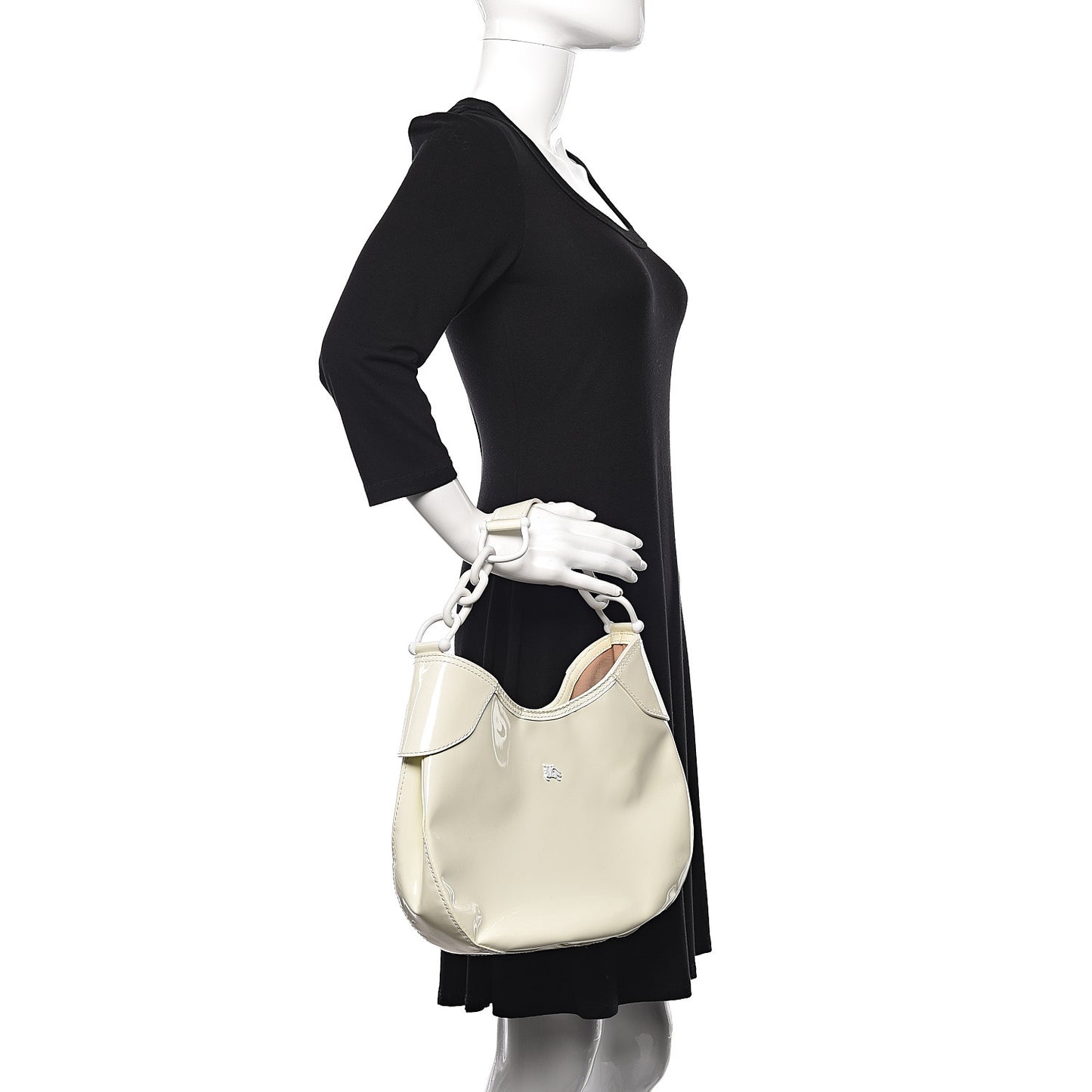 Patent Chain Hobo White