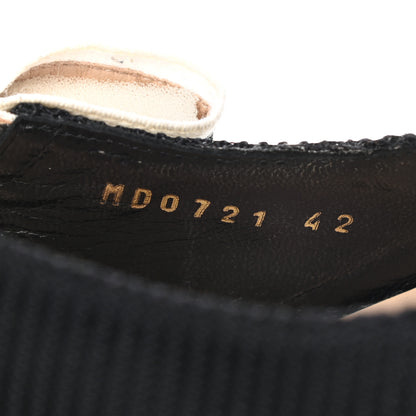 Christian Dior Technical Canvas Ribbon J Adior Slingback 65mm Pumps 42 Black 8 of 10