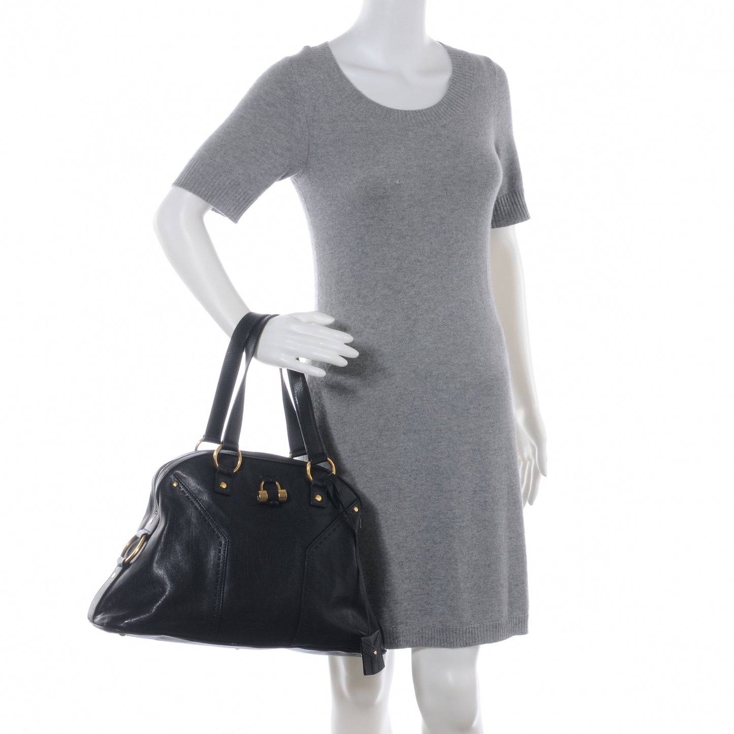 Leather Large Muse Black
