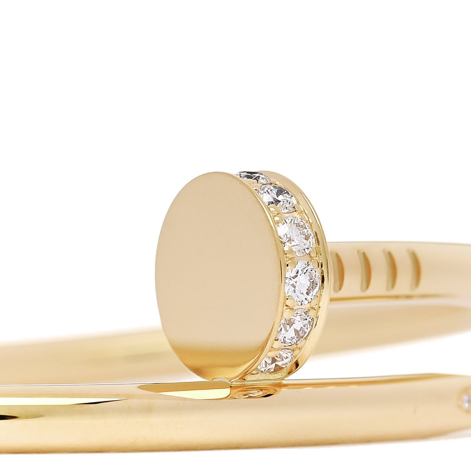 Cartier 18K Yellow Gold Diamond Juste Un Clou Bracelet 15 3 of 5