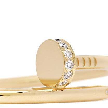 Cartier 18K Yellow Gold Diamond Juste Un Clou Bracelet 15 3 of 5