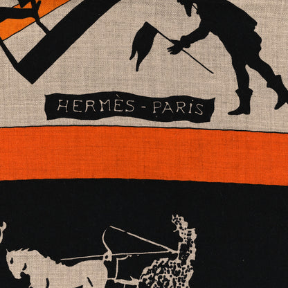 Hermes Cashmere Silk Jeux d'Ombres Shawl 140 2 of 4