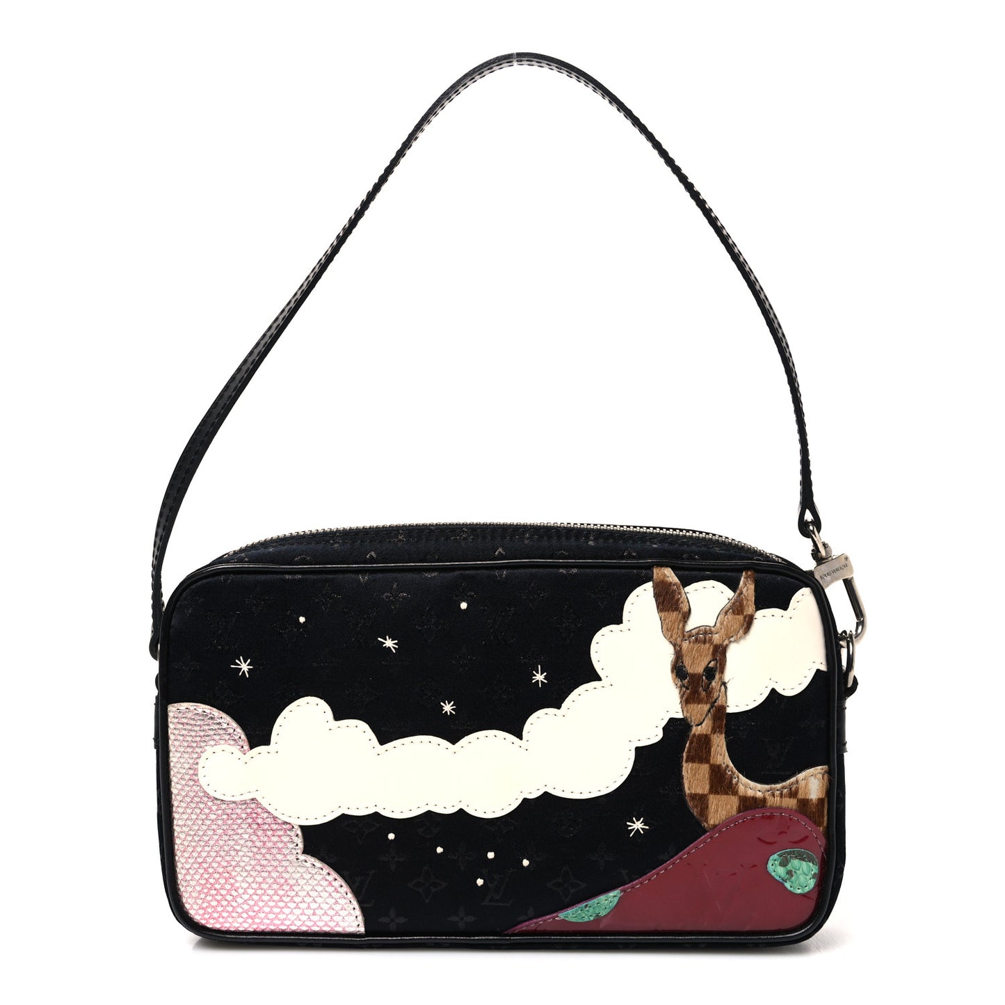 Satin Mini Monogram Conte De Fees Pochette Black