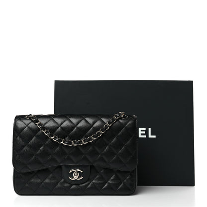 Chanel Caviar Quilted Jumbo Double Flap Black 13 of 13