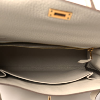 Hermes Togo Kelly Retourne 25 Craie 5 of 14