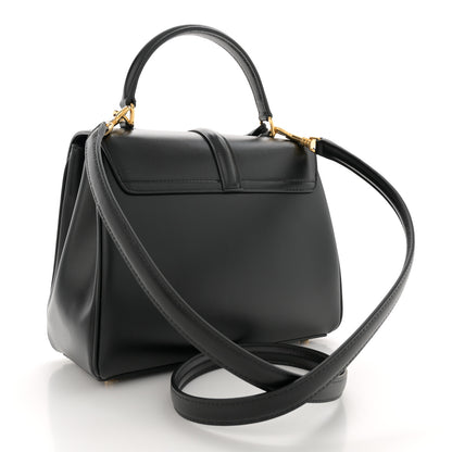 Celine Satinated Calfskin Small 16 Top Handle Bag Black 3 of 12