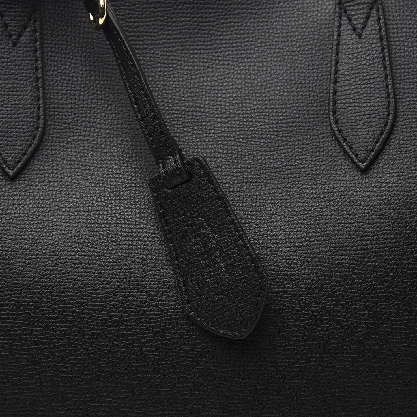 Grainy Calfskin Haymarket Colours Check Medium Zip Tote Black