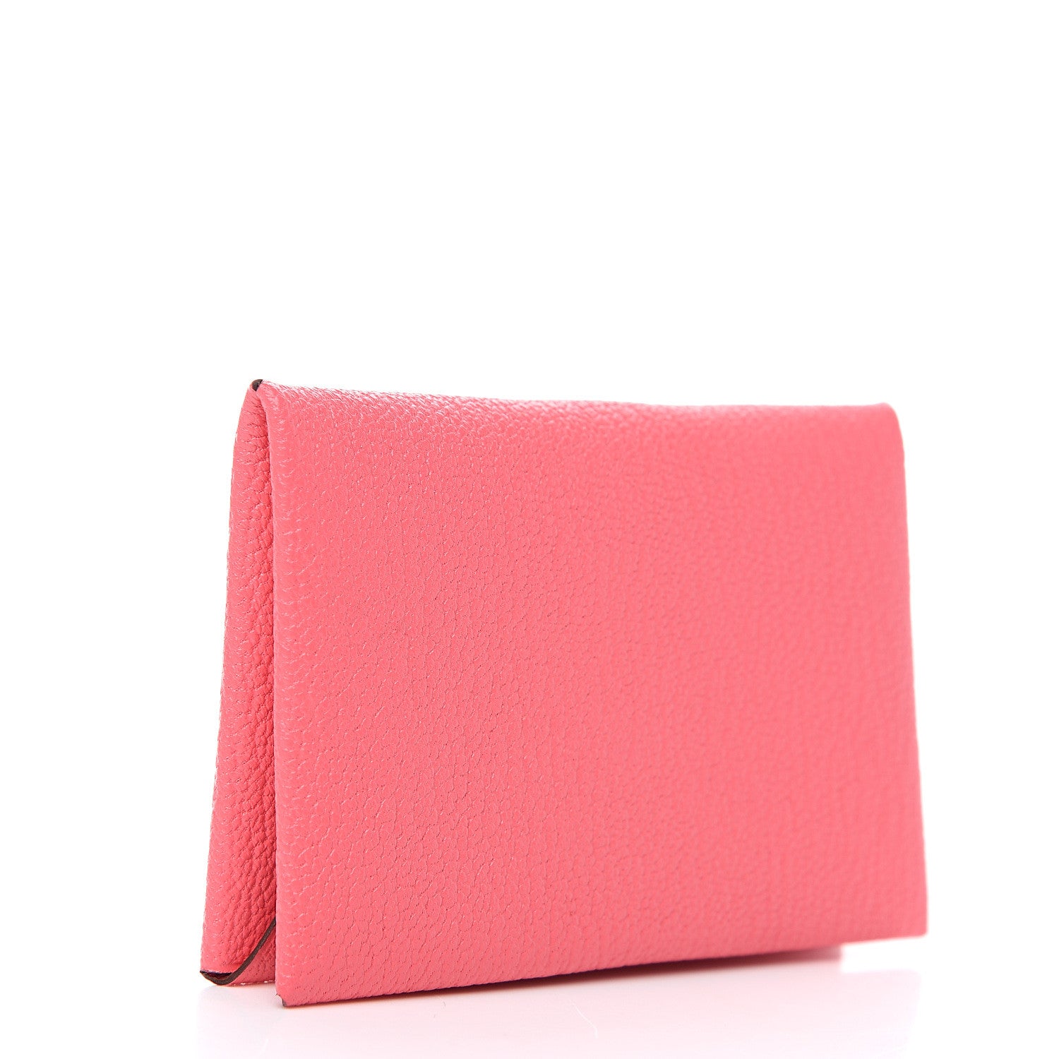 Hermes Chevre Mysore Calvi Card Case Rose Lipstick 2 of 7