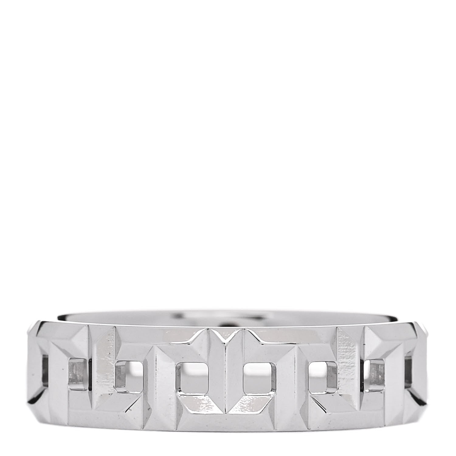 Tiffany 18K White Gold Wide T True Ring 58 8.5 3 of 4