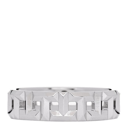 Tiffany 18K White Gold Wide T True Ring 58 8.5 3 of 4
