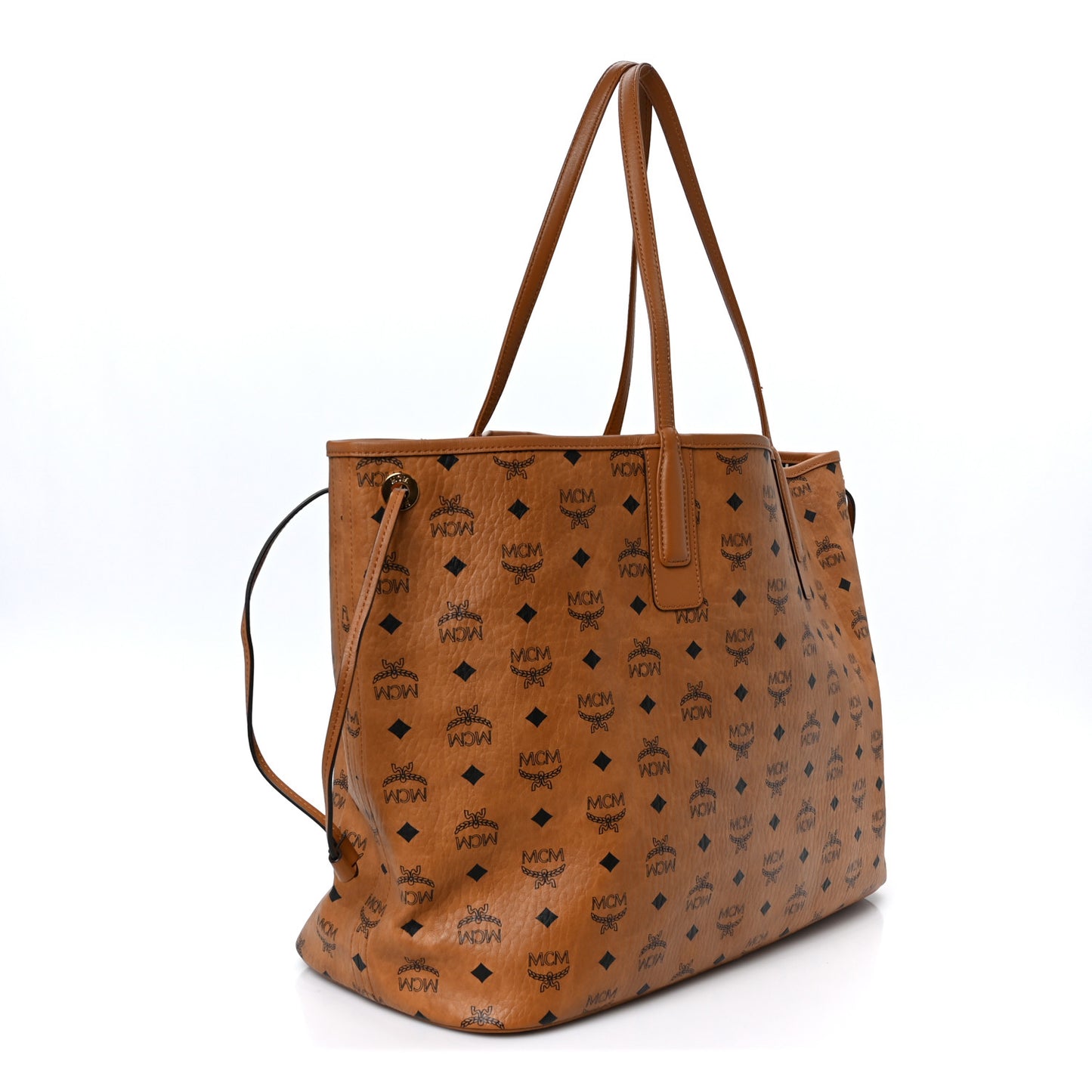 Visetos Large Liz Reversible Shopper Tote Cognac