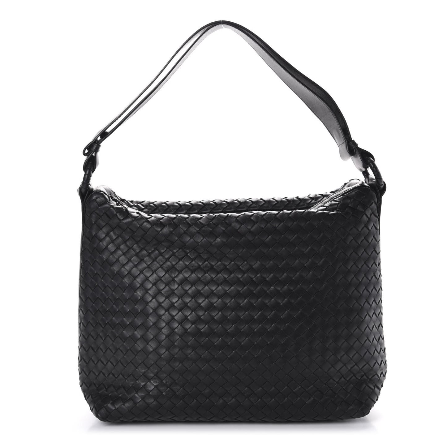 Nappa Intrecciato Hobo Black
