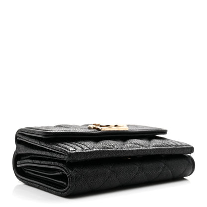 Chanel Caviar Quilted Small Boy Flap Wallet Black 4 of 8