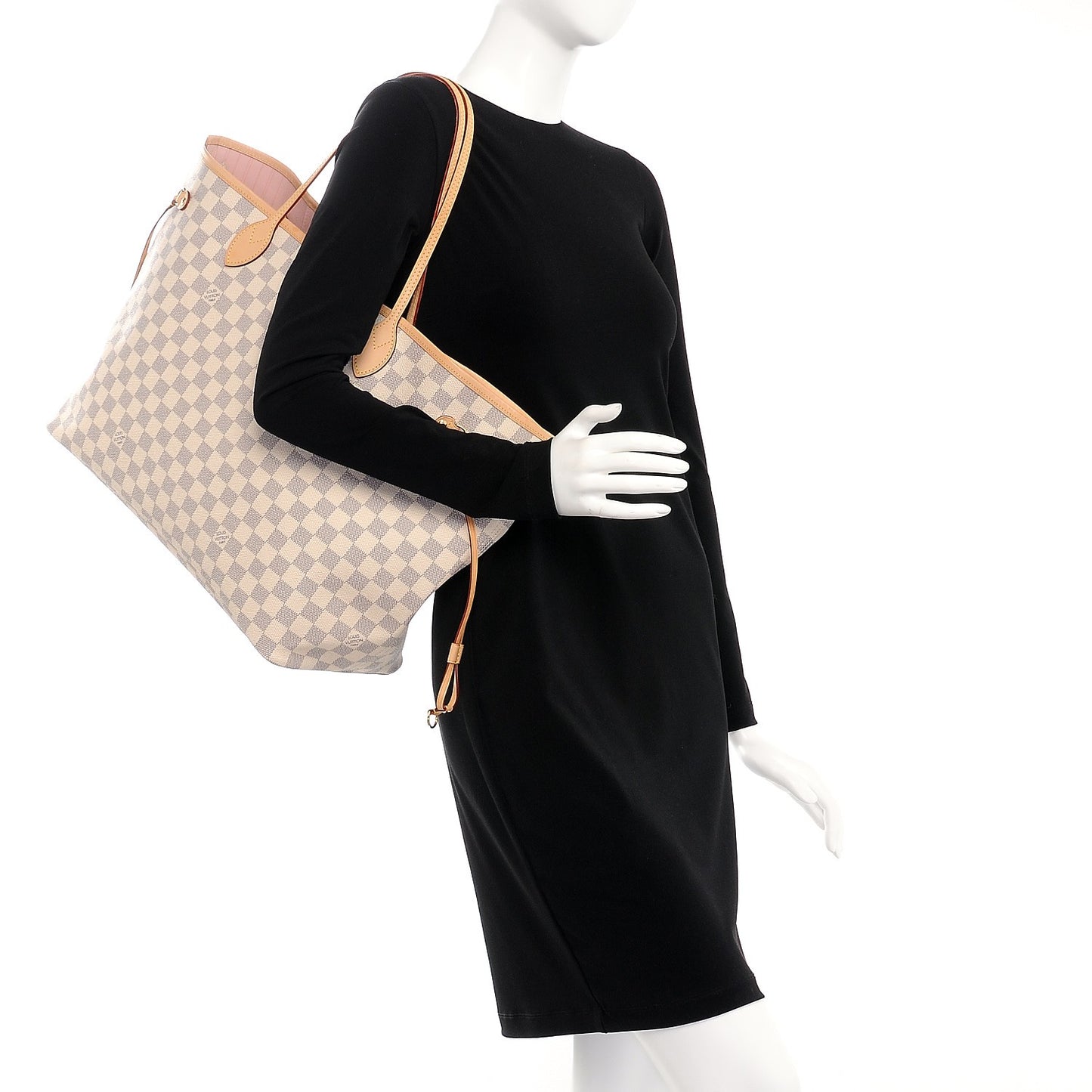 Damier Azur Neo Neverfull GM Rose Ballerine