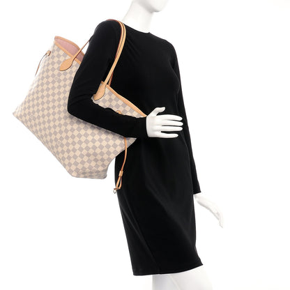 Louis Vuitton Damier Azur Neo Neverfull GM Rose Ballerine 2 of 8