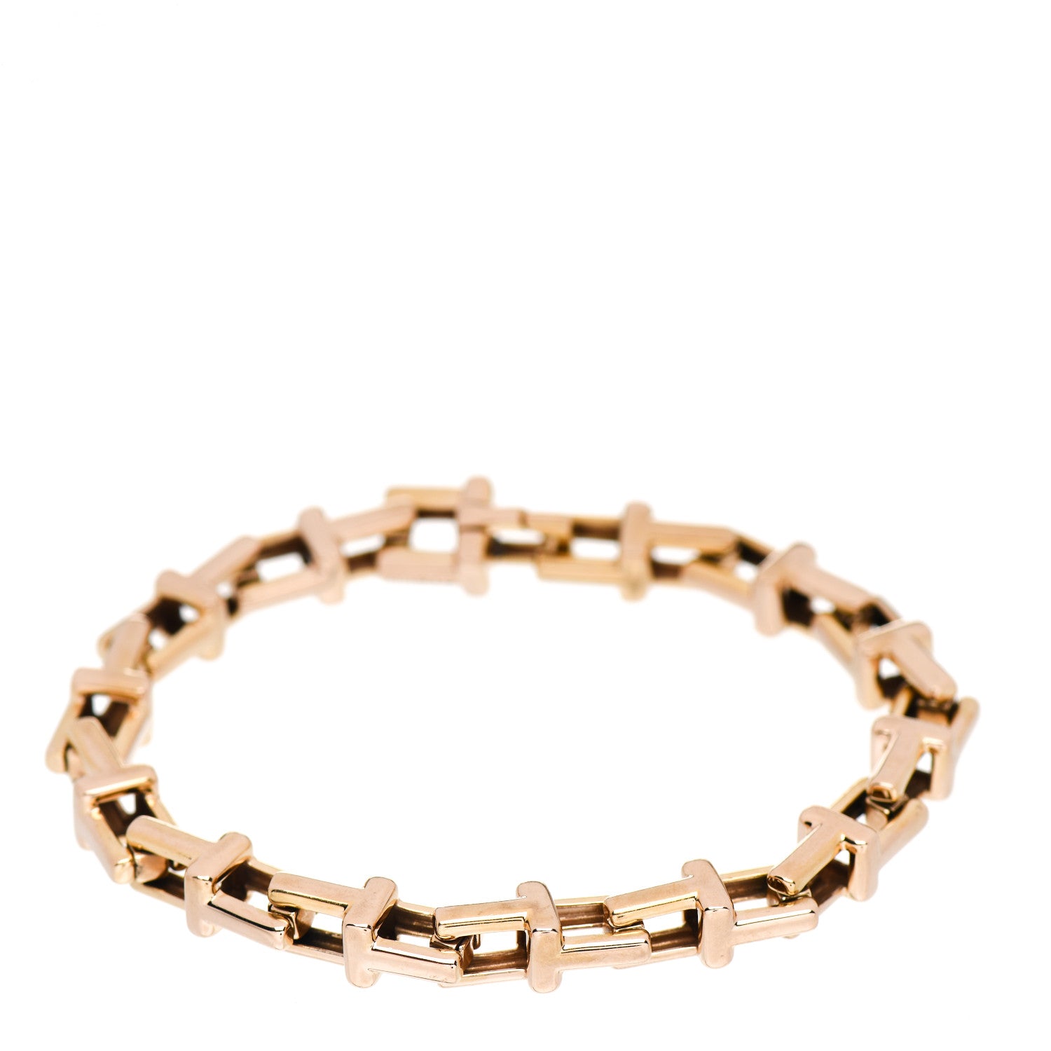Tiffany 18K Rose Gold T Chain Bracelet 1 of 4
