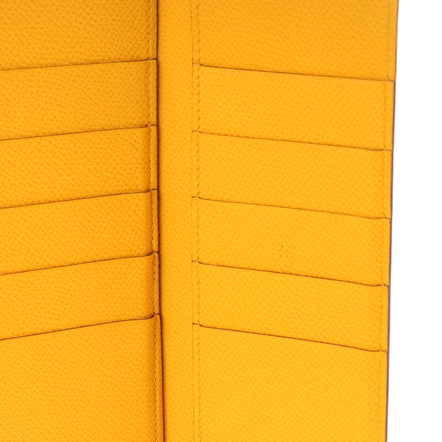 Hermes Epsom Bearn Gusset Wallet Jaune 14 of 14